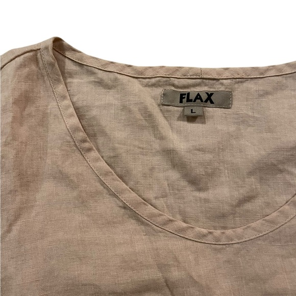 Flax Peach Pink Linen Top - Picture 3 of 6